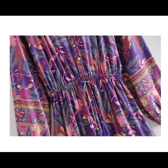 COPY Bohemian gypsy floral dress - Picture 6 of 11